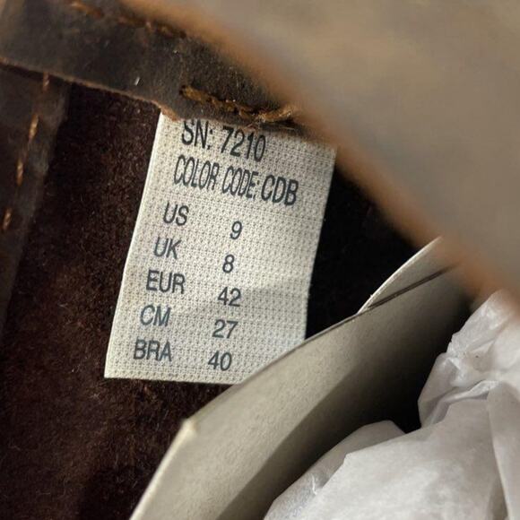 Men's 9 SKECHERS Cascades Utility Brown Suede Work Boots in Excellent Condition - Picture 10 of 10